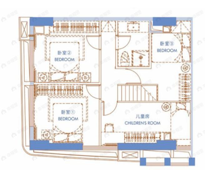 青年说4室2厅2卫户型图