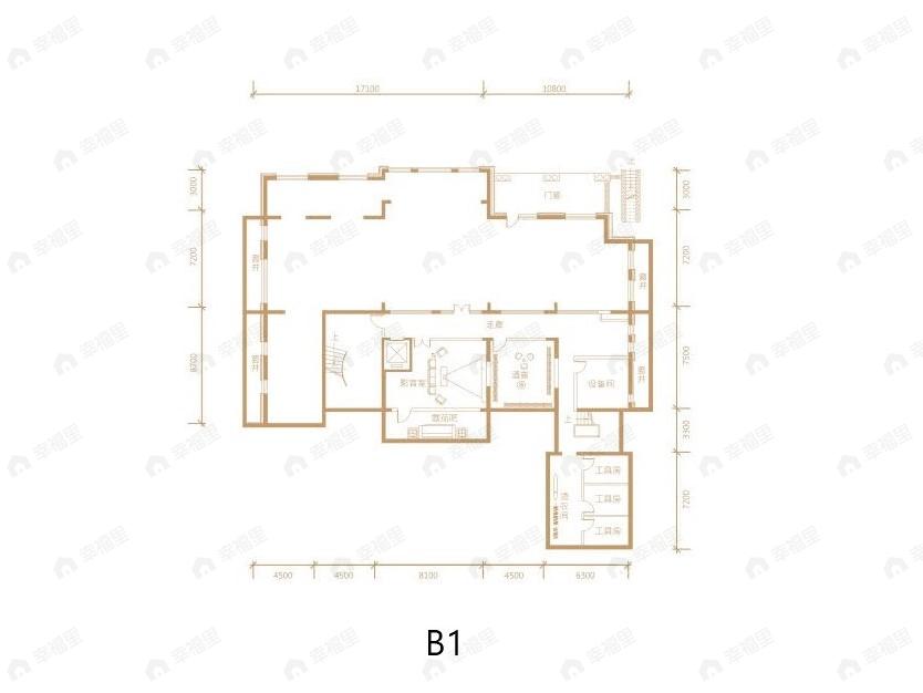 润泽御府6室5厅6卫户型图