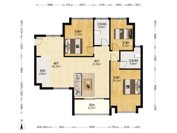 整租·金沙角小区