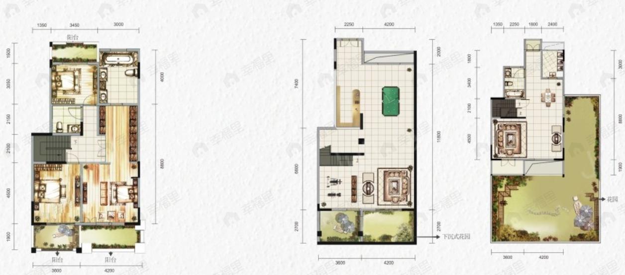 3室3厅3卫建面270平户型图