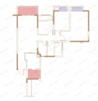 渝中云锦4室2厅2卫户型图