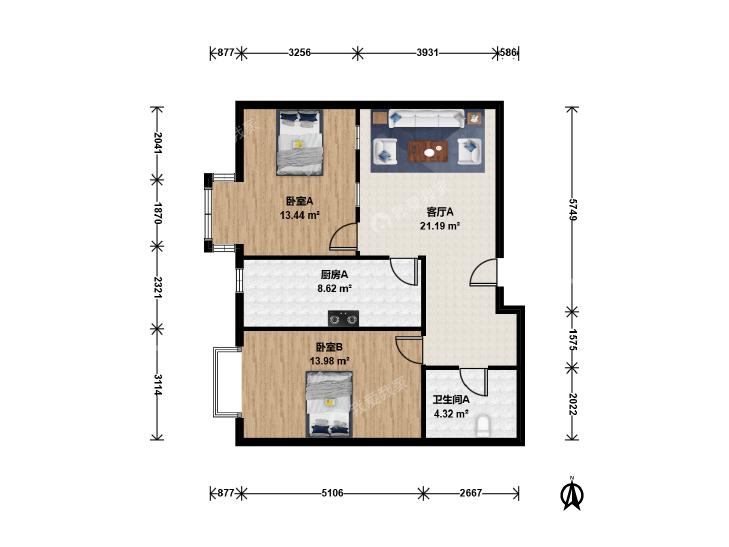 整租·嘉铭桐城(F区)