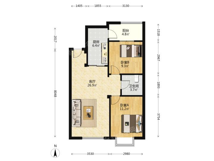 整租·福海阳光