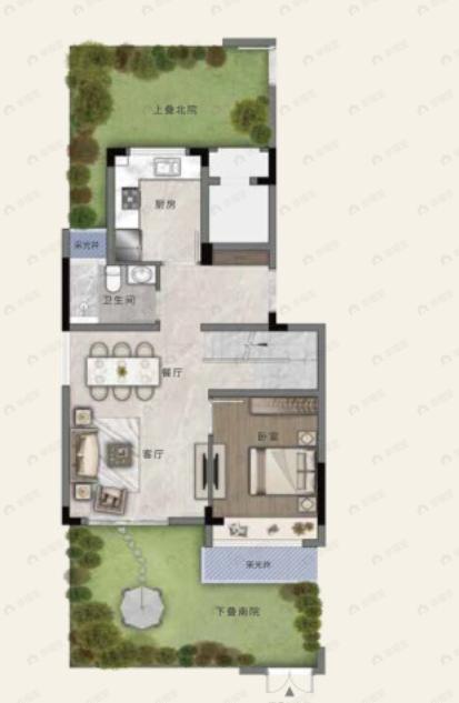 之江明月府4室2厅3卫户型图