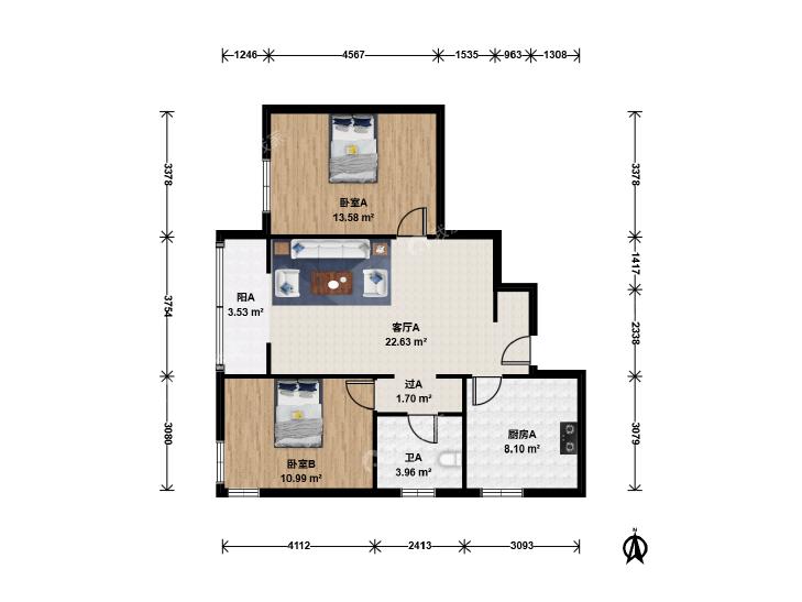 整租·燕化星城建德一里