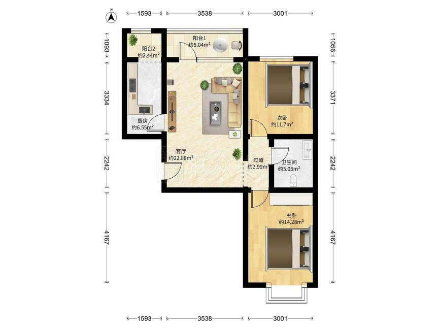 整租·金融街金色漫香郡(南区)