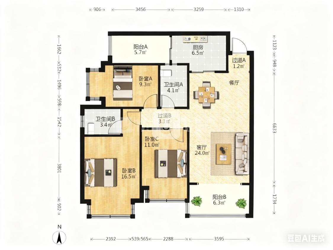 整租·俊发城(逸璟峰)
