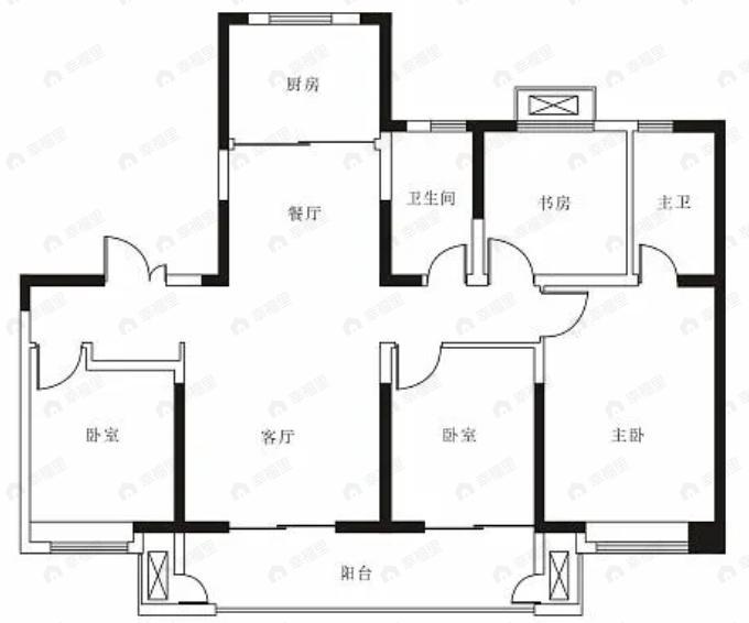 国樾府4室2厅2卫户型图