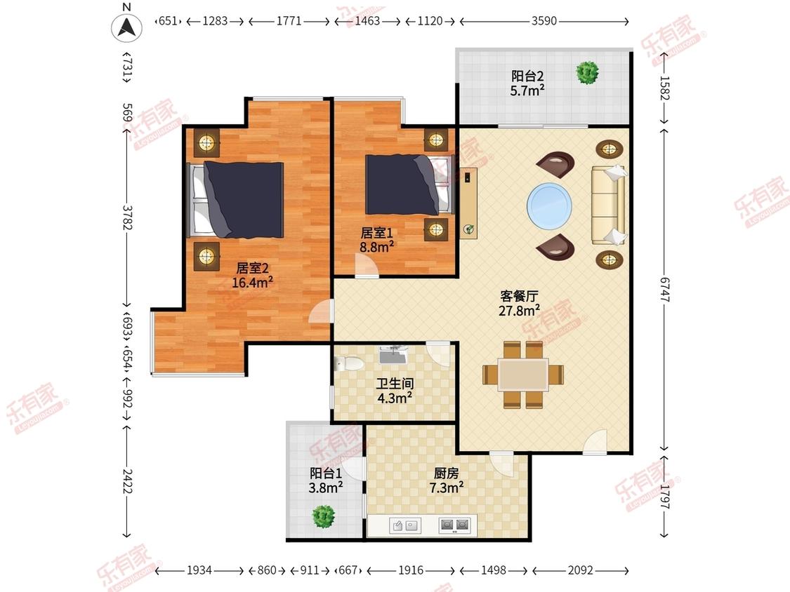 整租·天宝物华