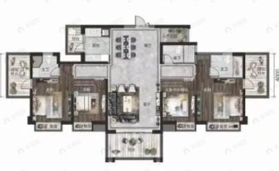 盛科城4室2厅3卫户型图