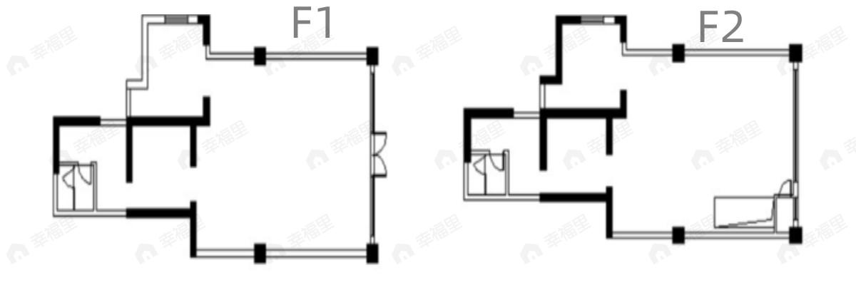 1室1厅建面197平户型图