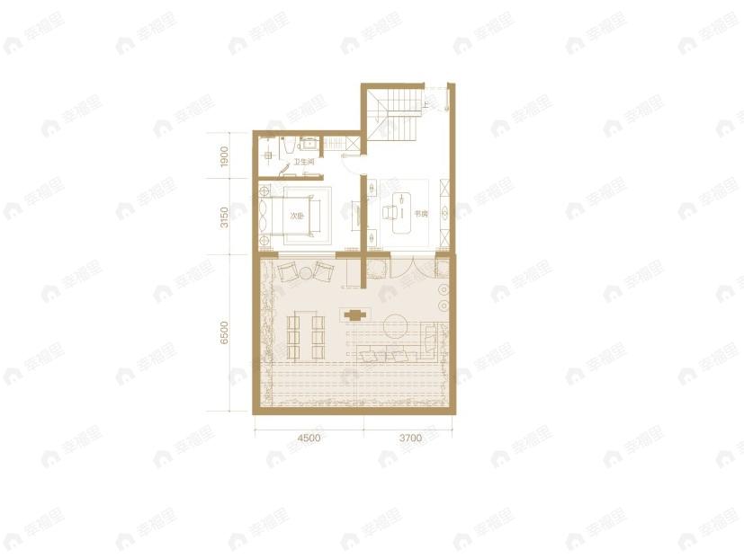 天润福熙大道4室3厅3卫户型图