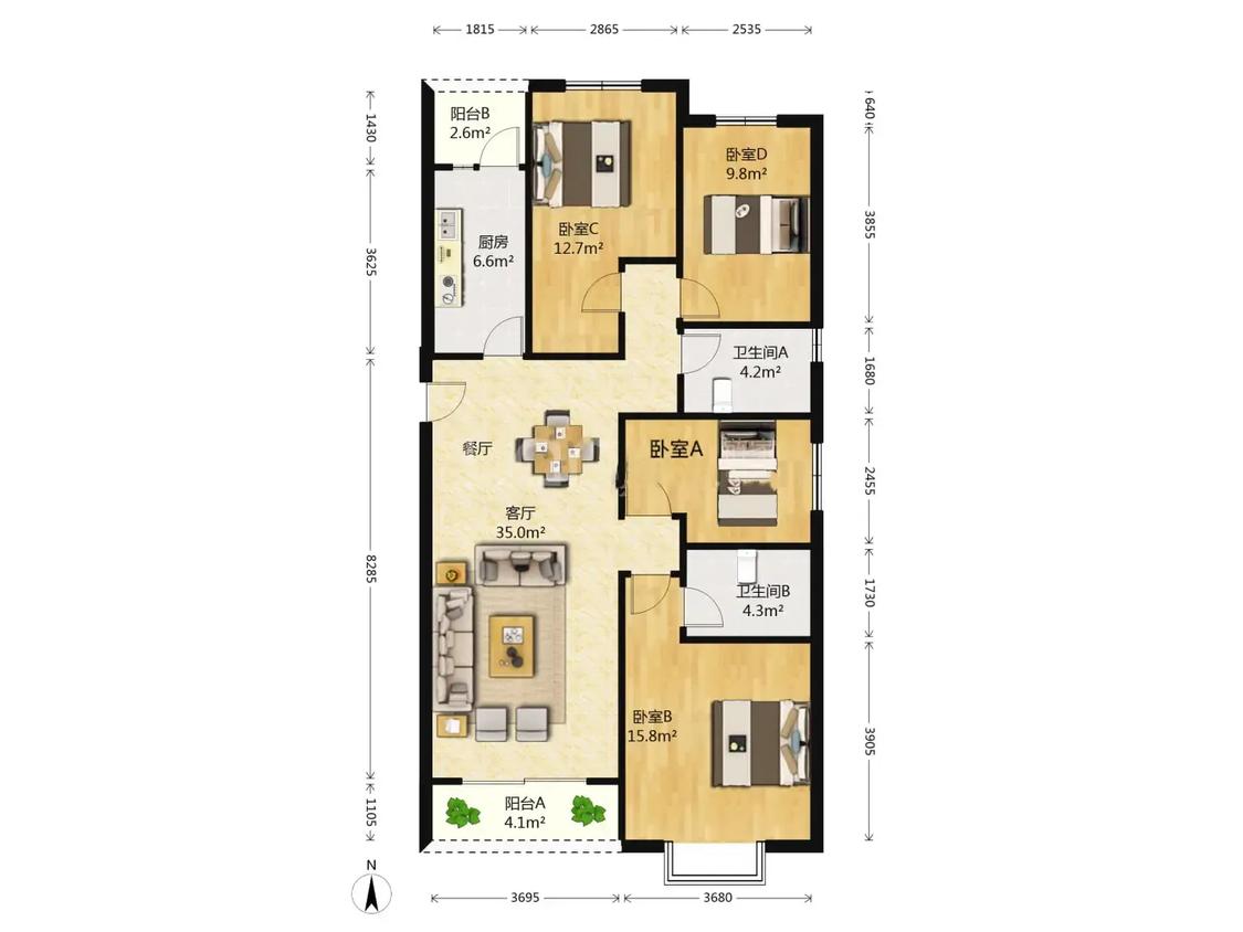 整租·恒大帝景