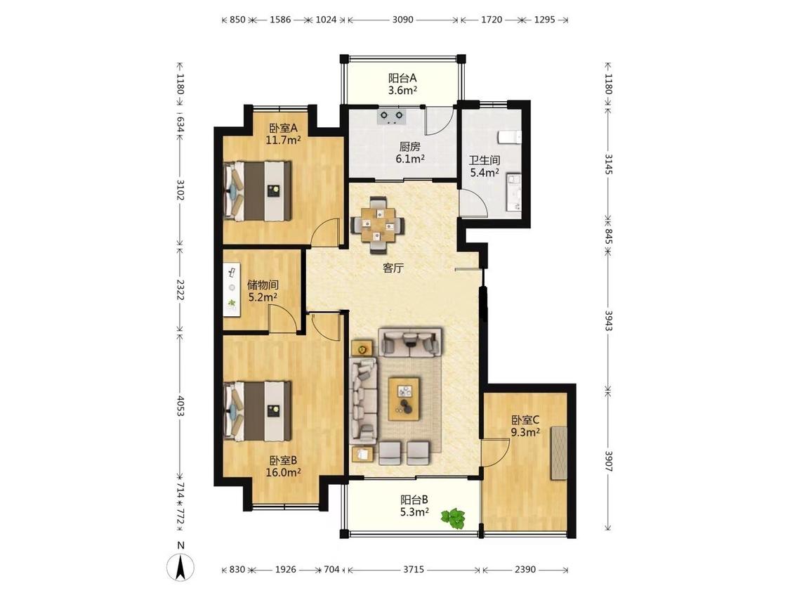 整租·津盘凤凰都