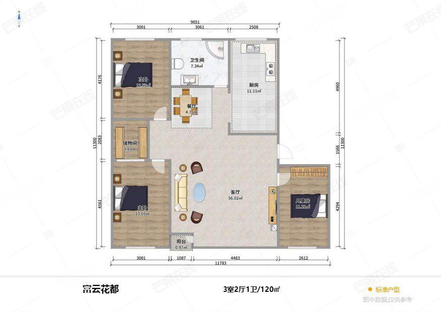 整租·富云花都