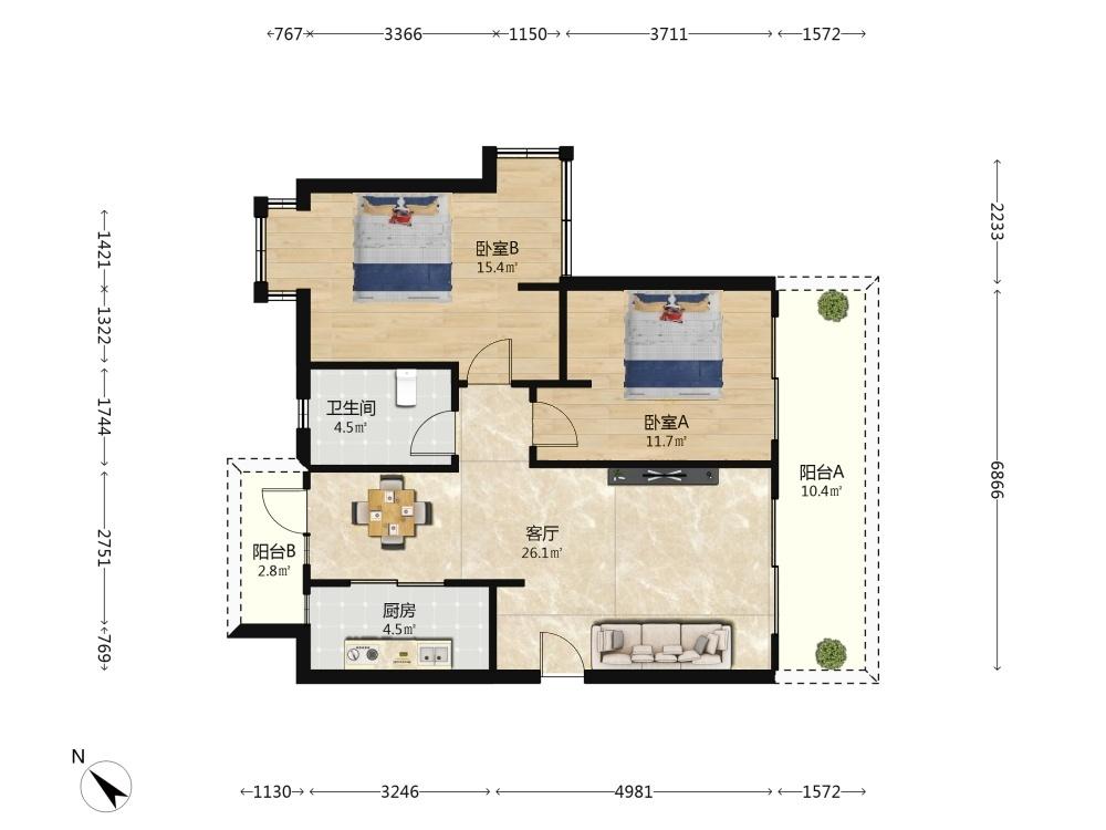 整租·中交海棠麓湖