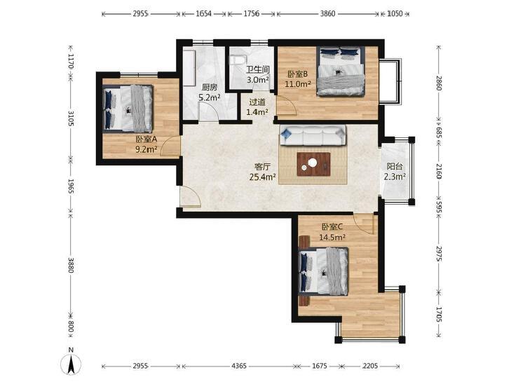 整租·中国铁建原香漫谷(三区)