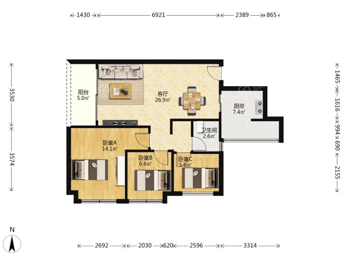 整租·万达华府(南海)