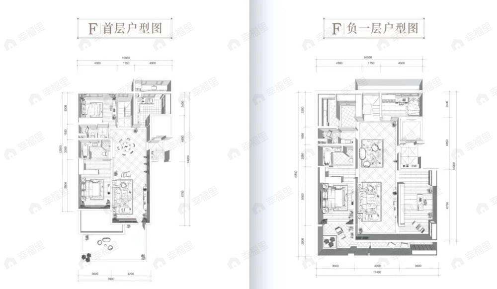 4室2厅3卫建面277平南|北户型图