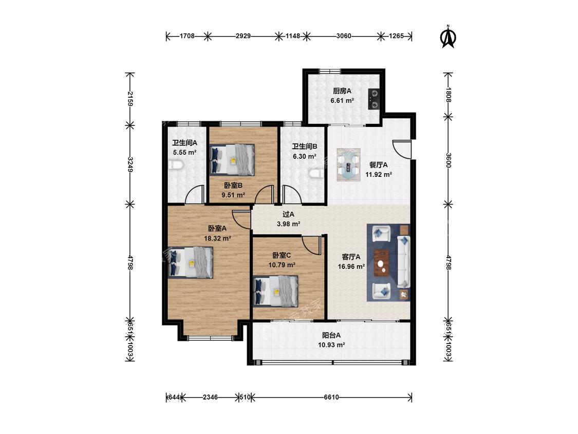 整租·花语熙岸府
