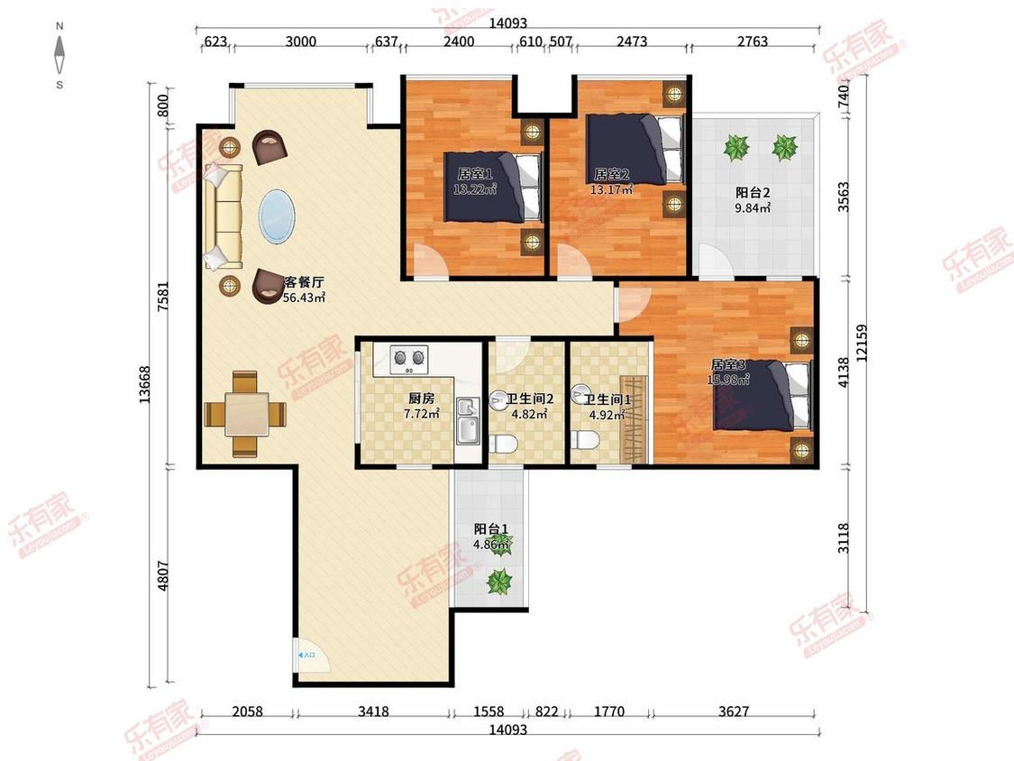 整租·天宝物华