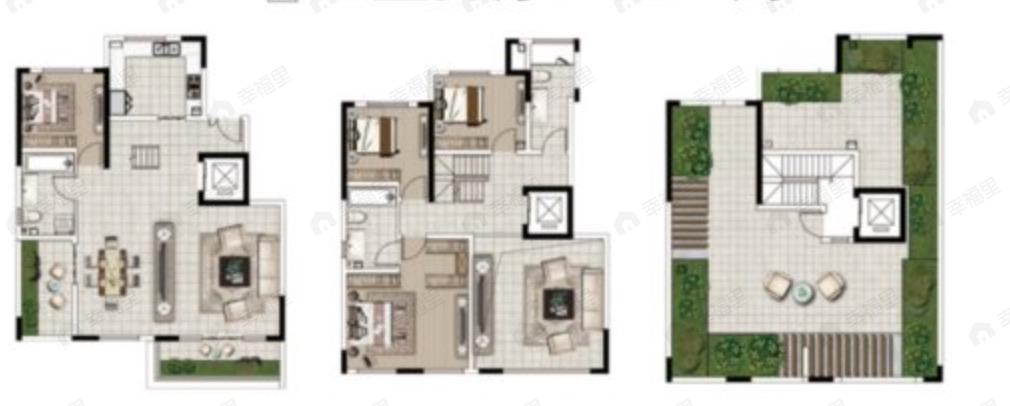 城乡居壹号苑4室2厅3卫户型图