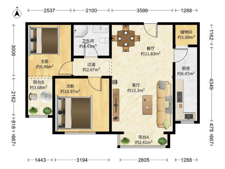 整租·裕龙花园(三区)