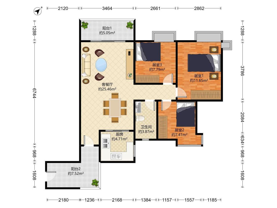 整租·实地璟湖城百合家园