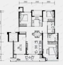 中南君启4室2厅2卫户型图