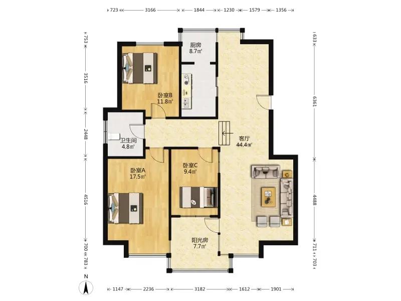整租·路劲太阳城(绿萱园)