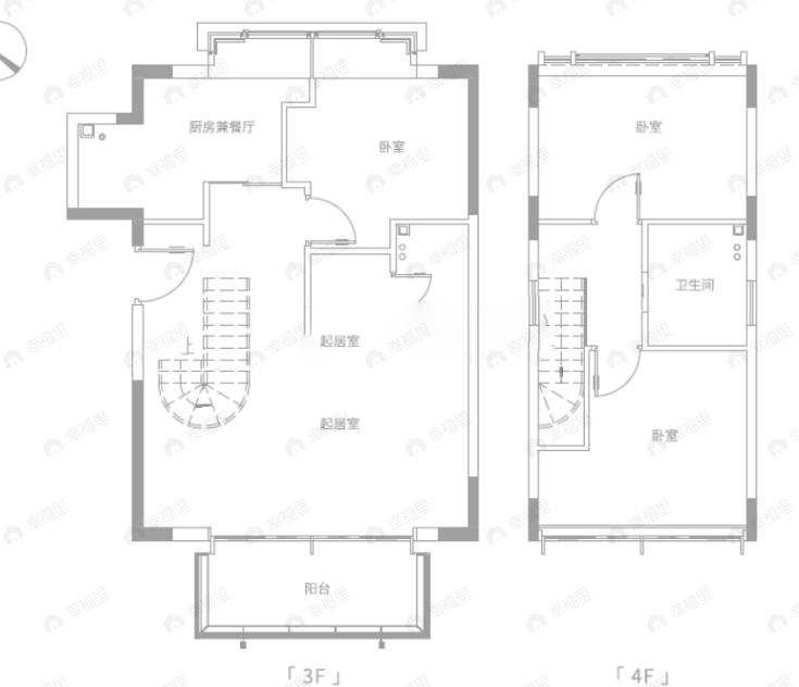 格力公园海德3室2厅2卫户型图