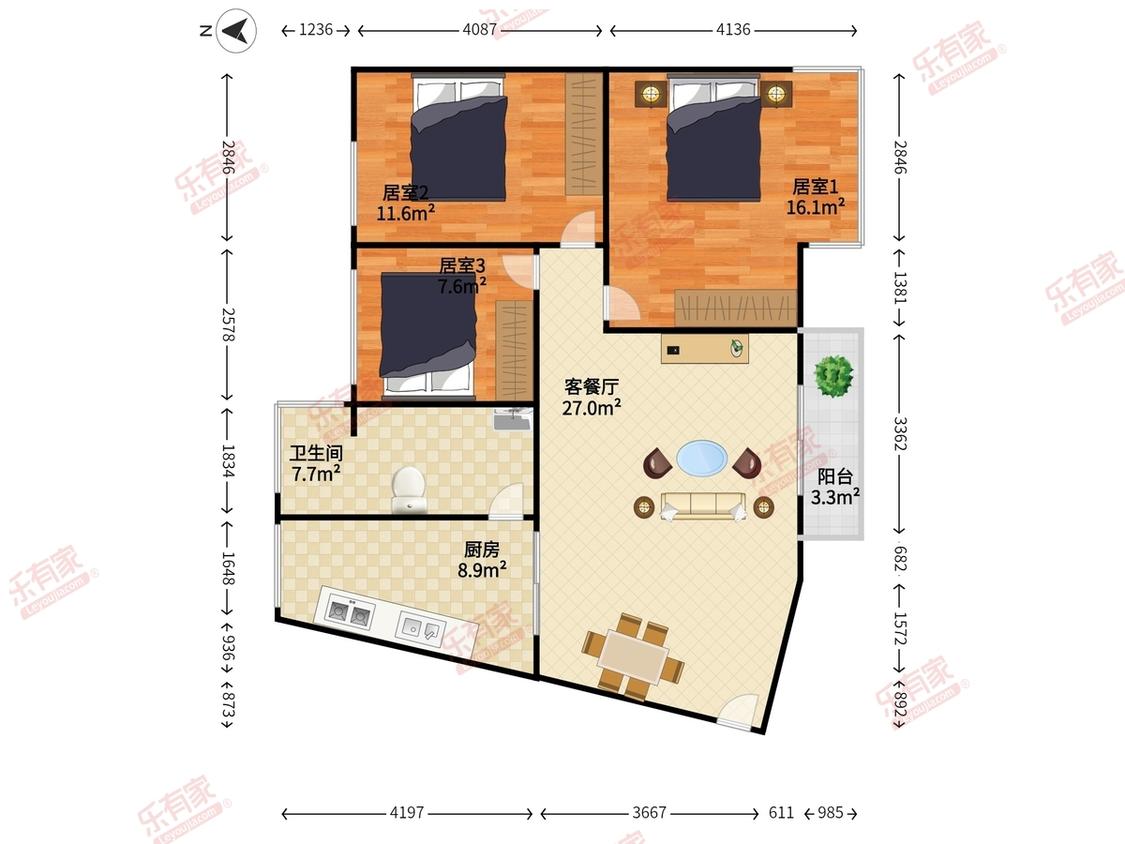 整租·下步庙(北区)