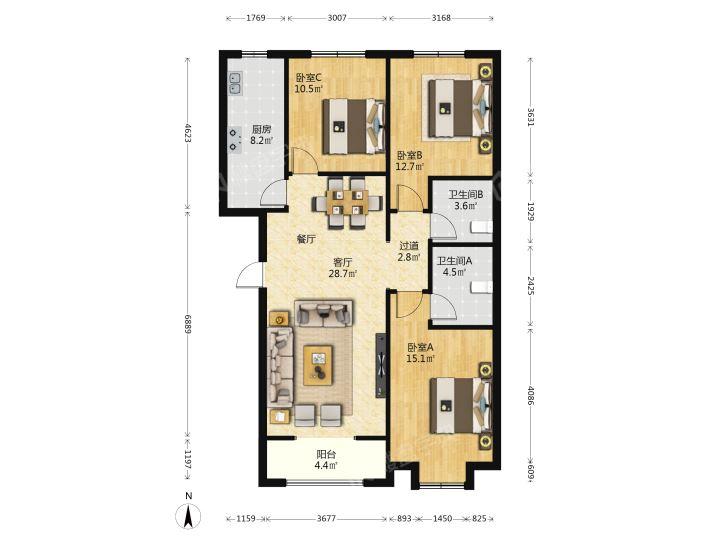 整租·智诚御河骏景(A区)