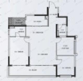 招商时代公园3室2厅2卫户型图