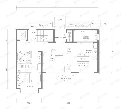 傲云4室2厅4卫户型图