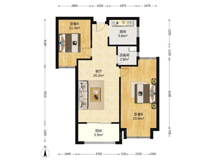 整租·金地自在城(第四街区)