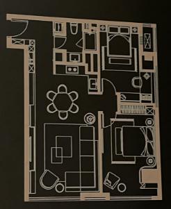 南京信泰中心2室2厅1卫户型图
