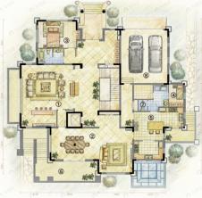 佘山东紫园5室3厅7卫户型图