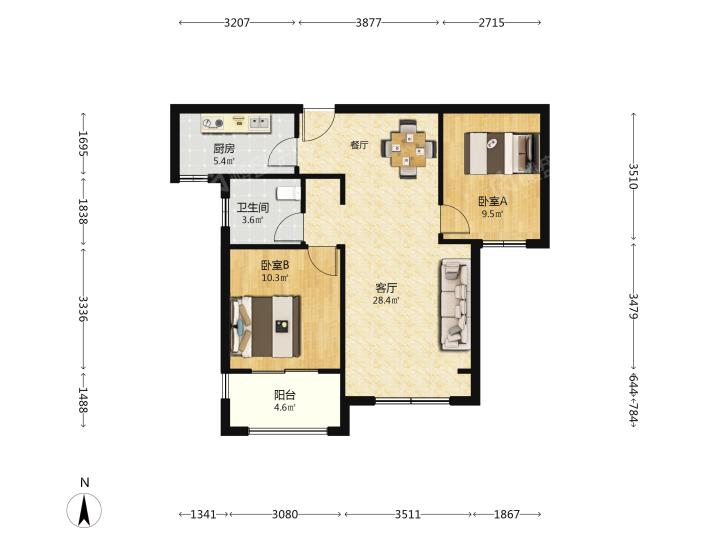 整租·荣盛花语城(一期)