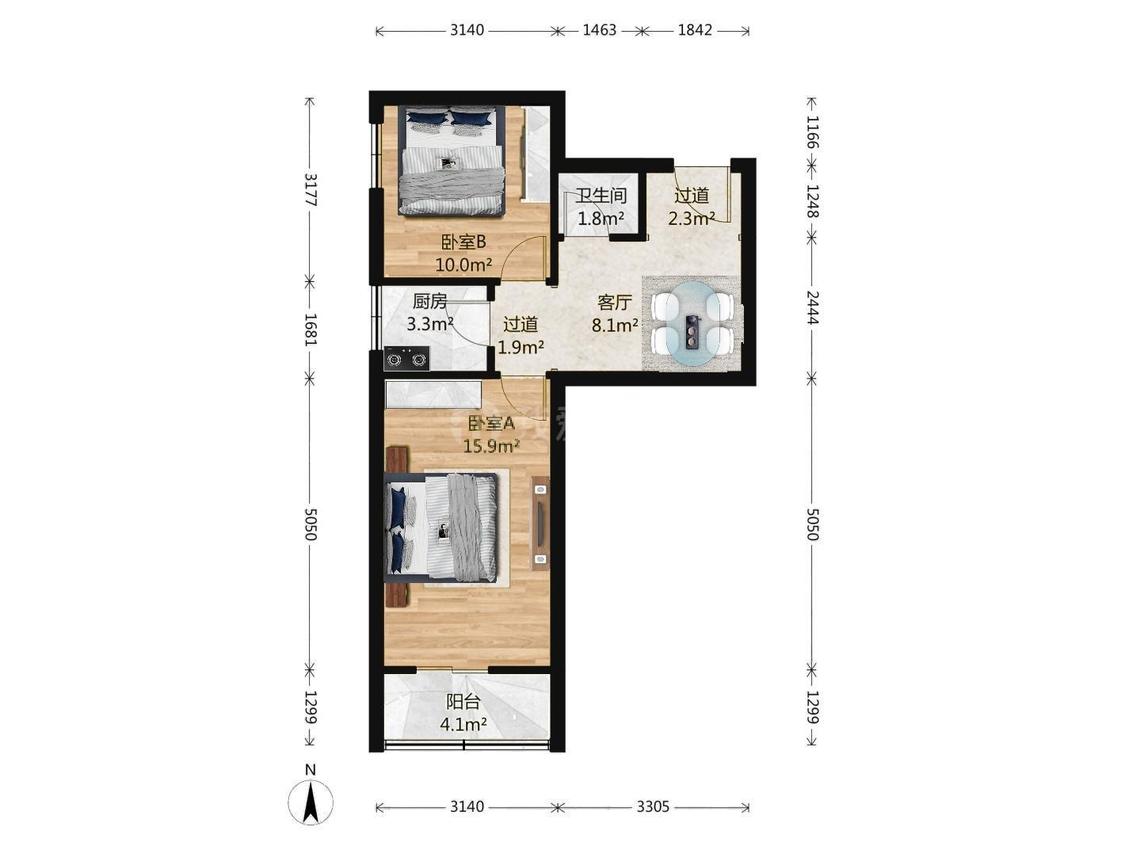 整租·西直门内大街小区