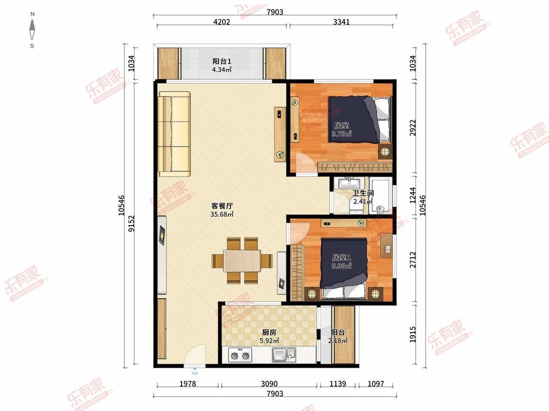 整租·胜坚怡景湾