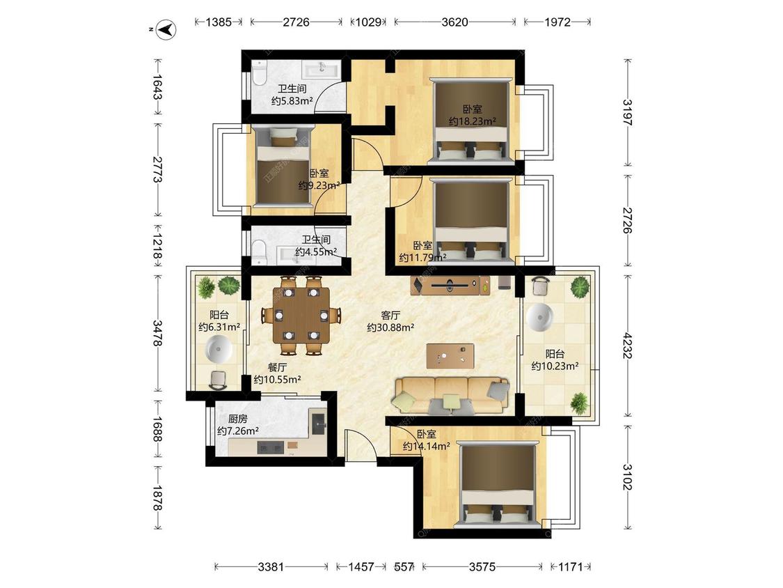 整租·中海湖畔岚庭