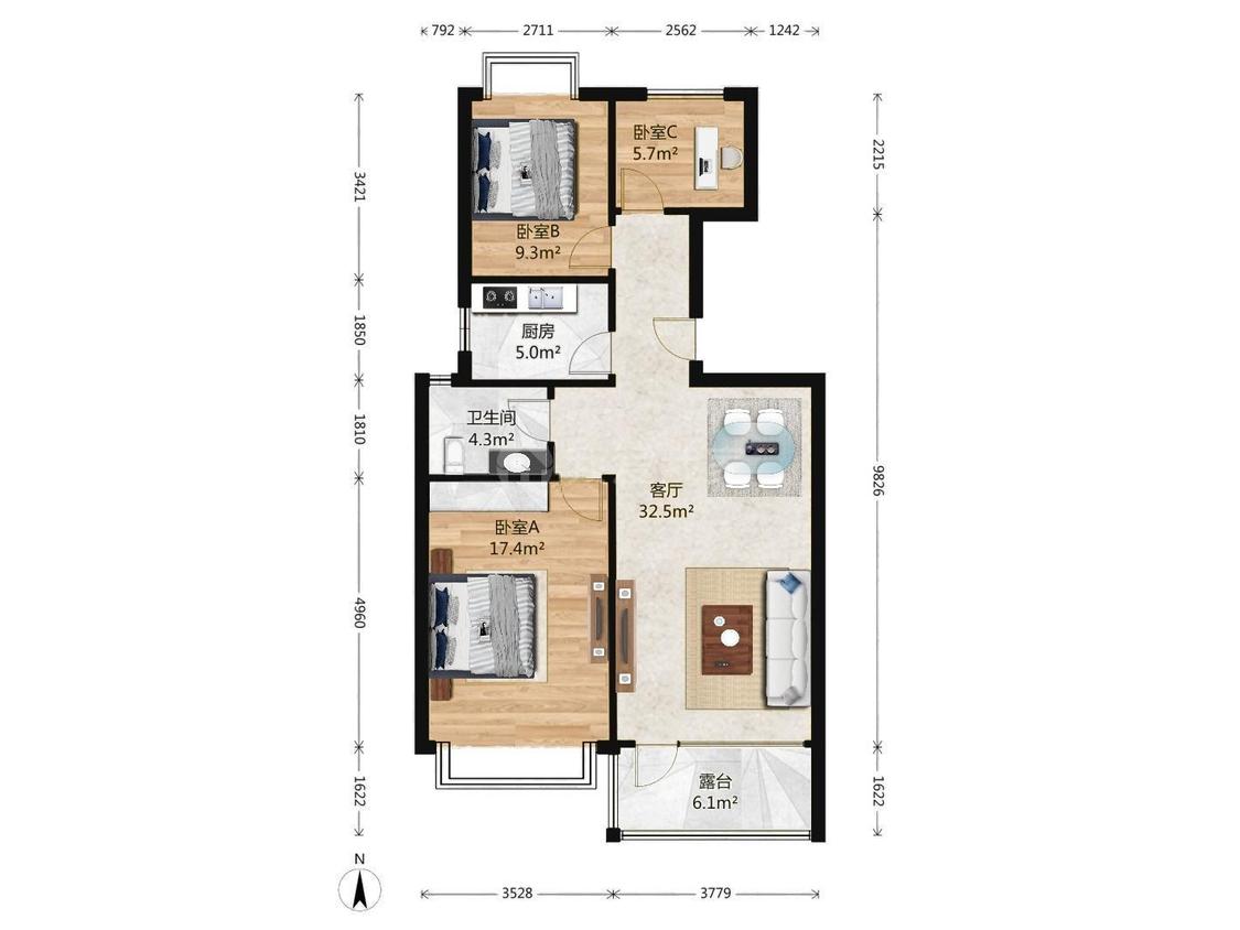 整租·北街家园(一区)