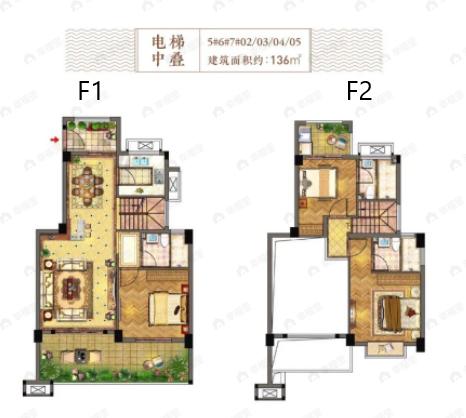 海晟颐翔湾3室2厅3卫户型图