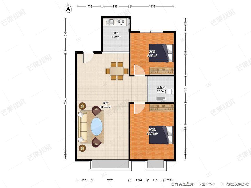 整租·宏发英里(蓝湾)