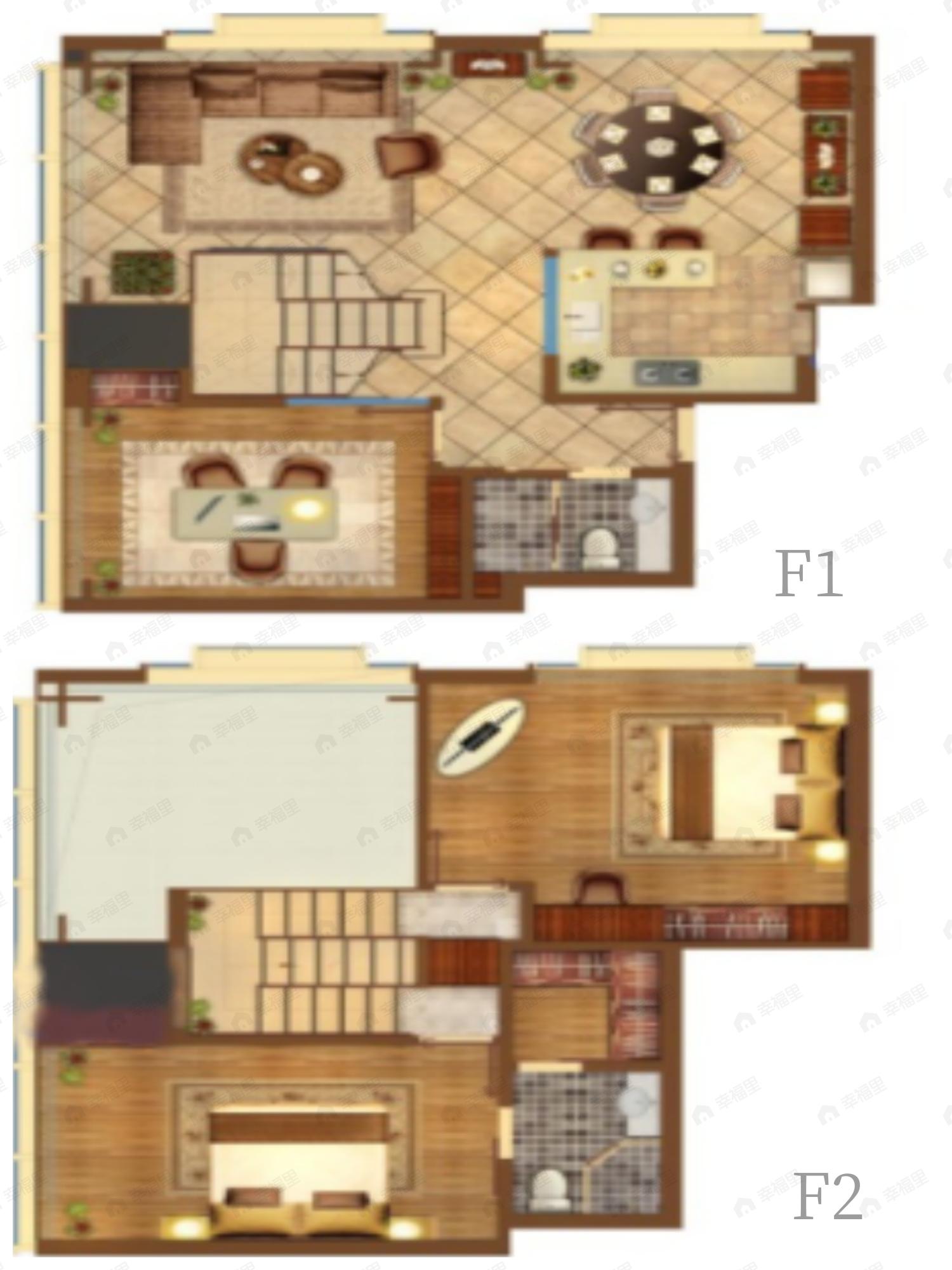 3室2厅2卫建面110平西户型图