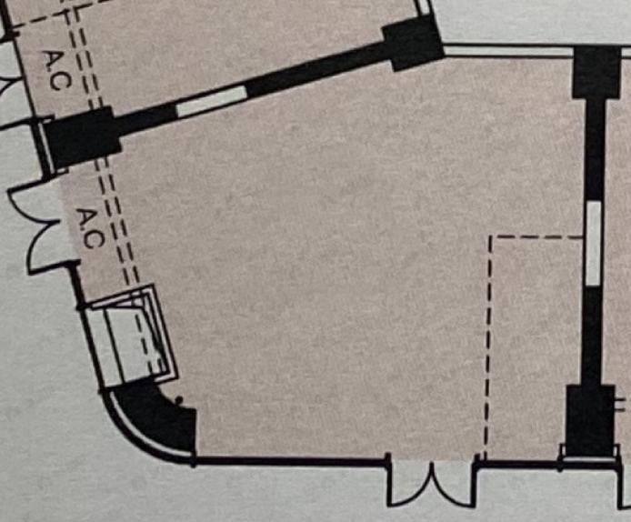 1室1厅建面64m²南户型图
