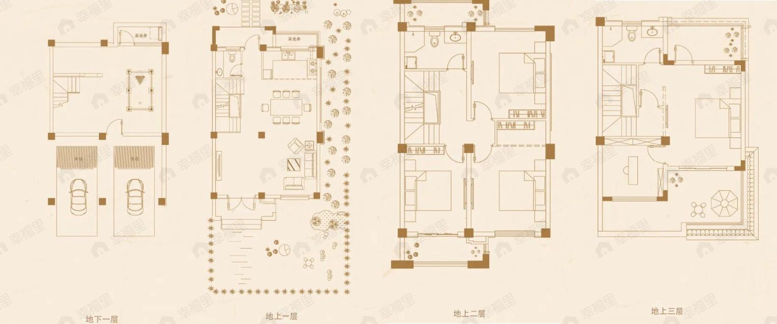 6室2厅3卫建面237平户型图