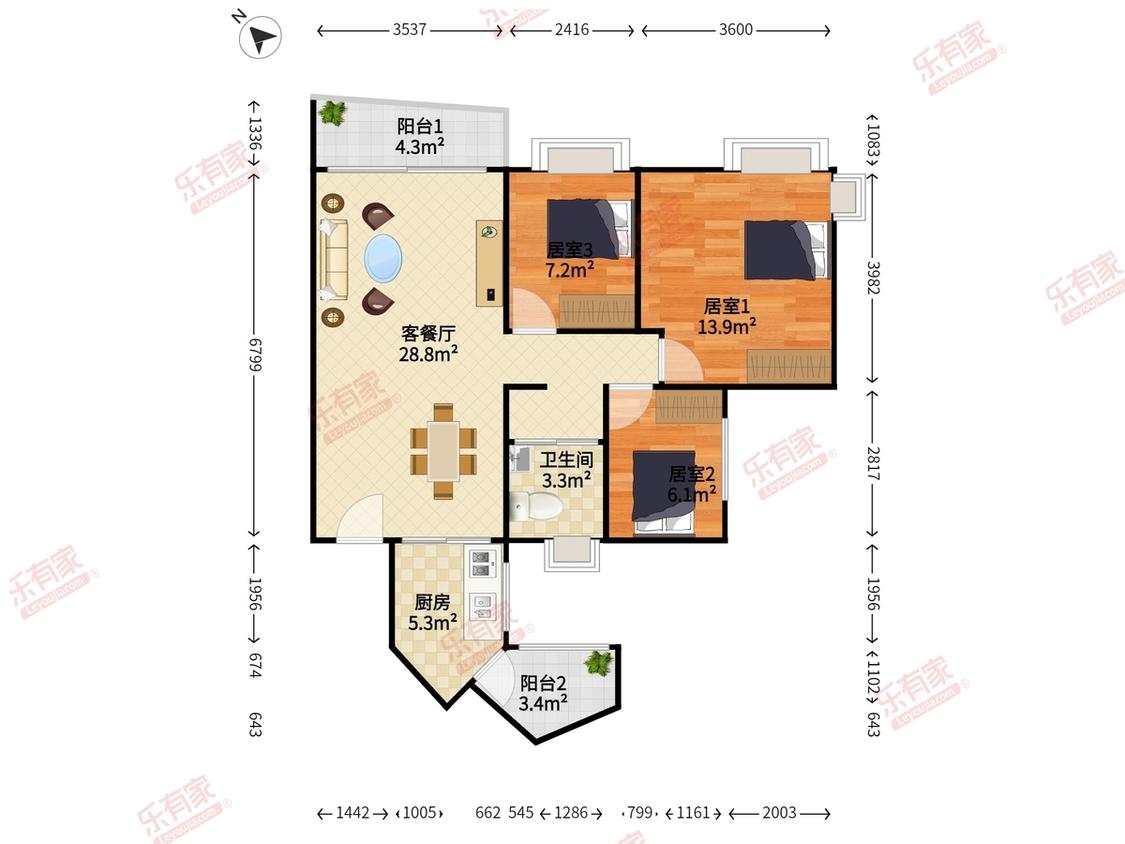 整租·长城盛世家园(二期)
