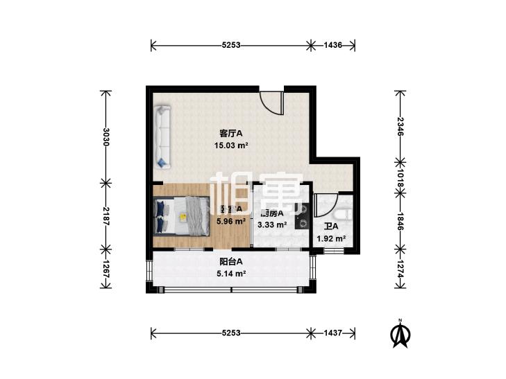 整租·半壁街南路一号院